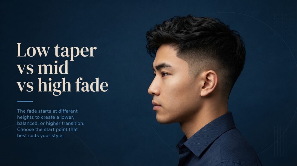 Why the technique suits Low taper fade Asian density and texture