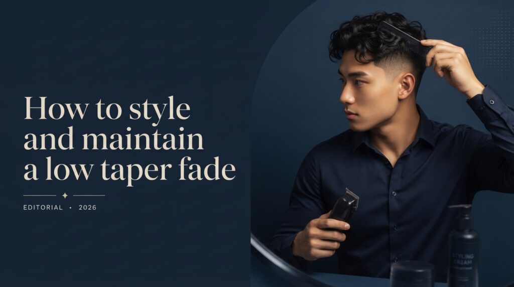 How to style and maintain a low taper fade