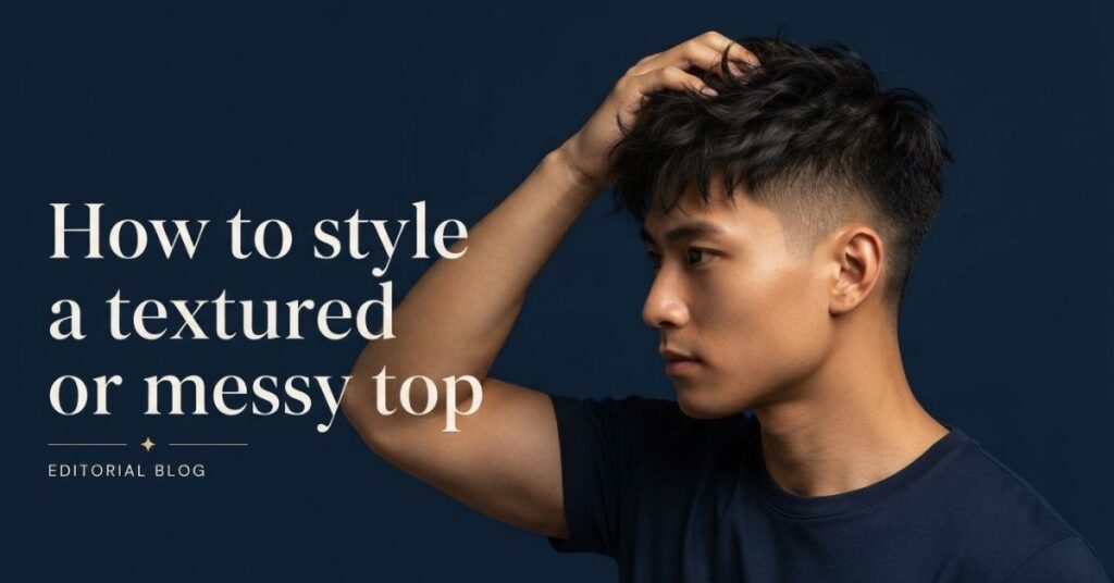 How to style a textured or messy top