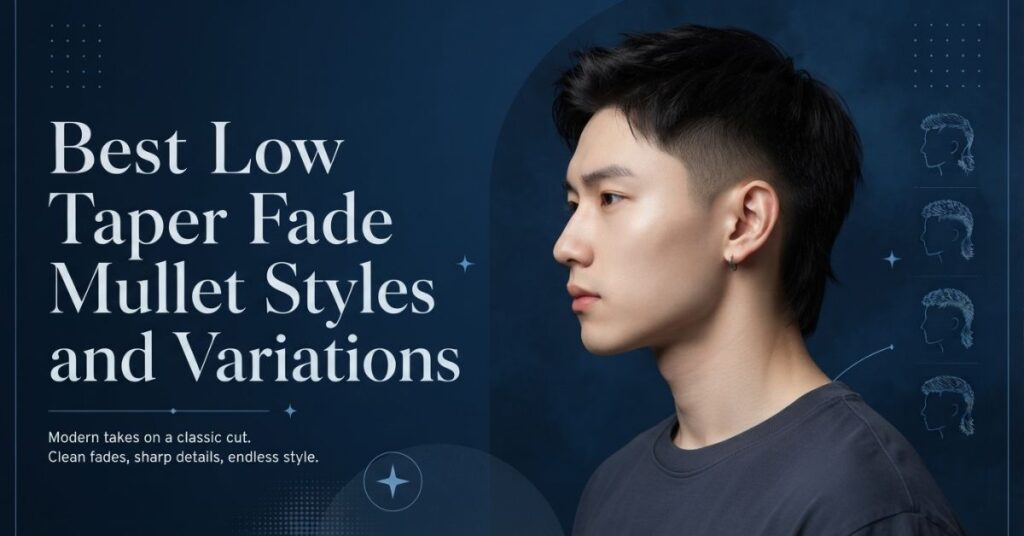 Best low taper fade mullet styles and variations