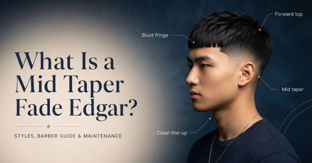 What is a mid taper fade Edgar?