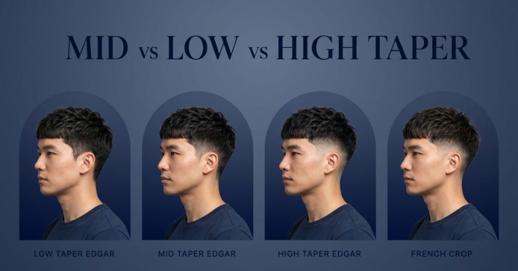 Mid taper vs low taper, high taper, and the French crop