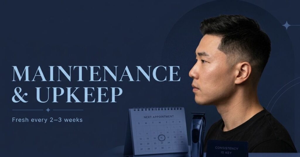 How often does a mid taper fade Edgar need maintenance?