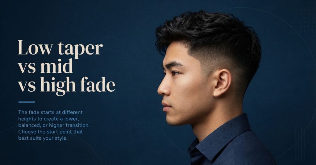 Low taper vs mid vs high fade