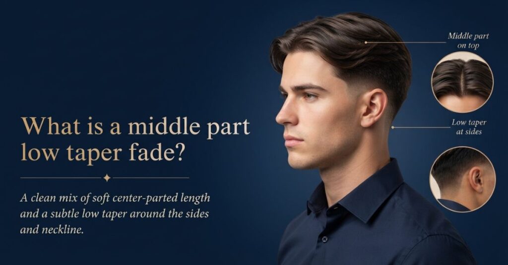 What Is a Middle Part Low Taper Fade?