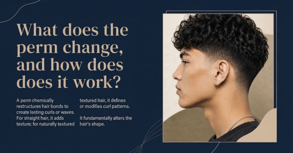 What does the perm change, and how does it work?