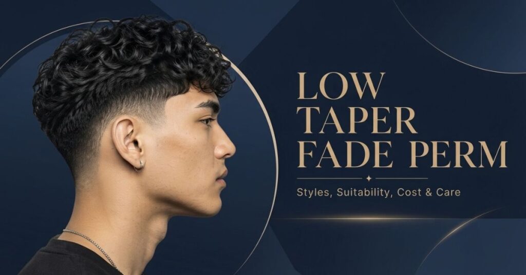 low taper fade perm