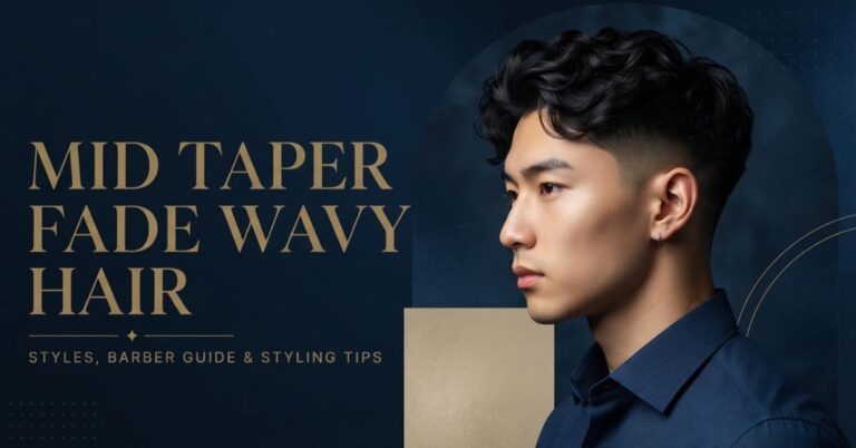 Mid Taper Fade Wavy Hair
