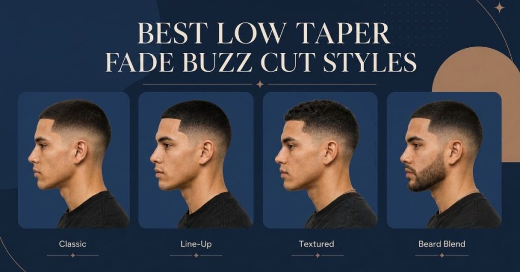 Best low taper fade buzz cut styles