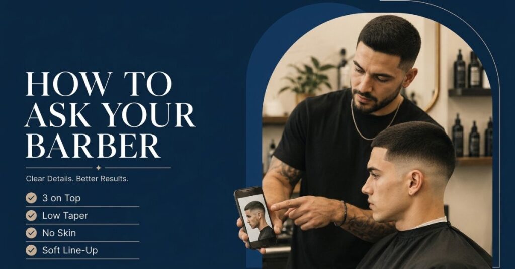 How to ask your barber for a low taper fade buzz cut