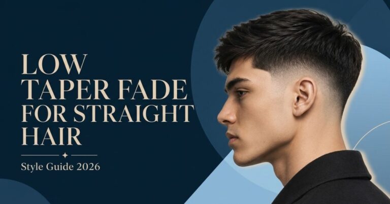 Low Taper Fade Haircut for Straight Hair