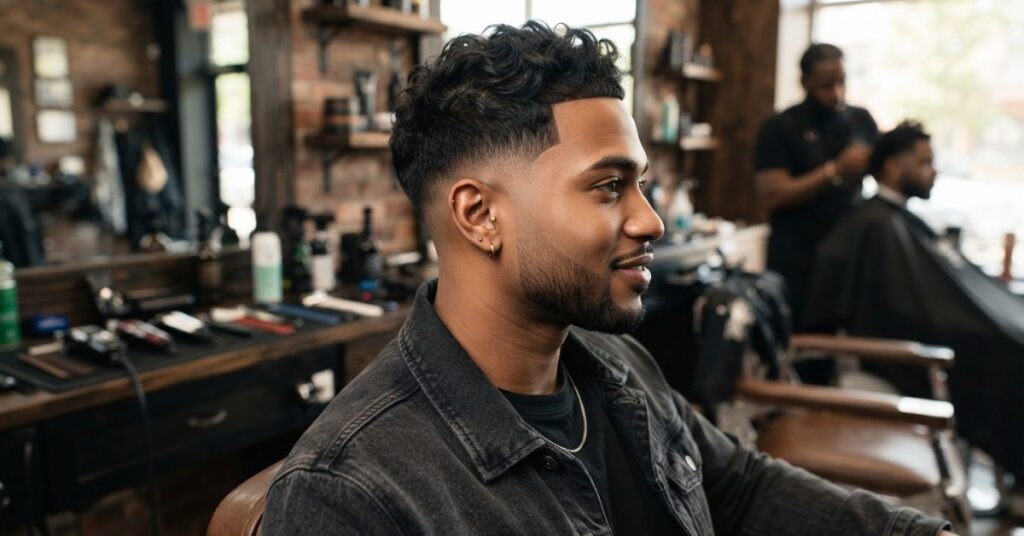 Low Taper Fade black Men