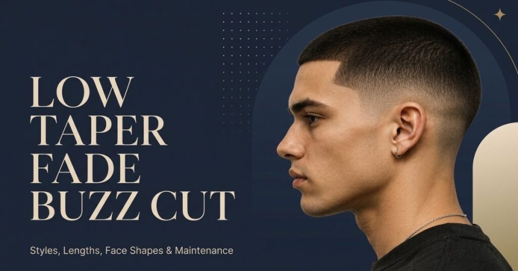 Low taper fade buzz cut