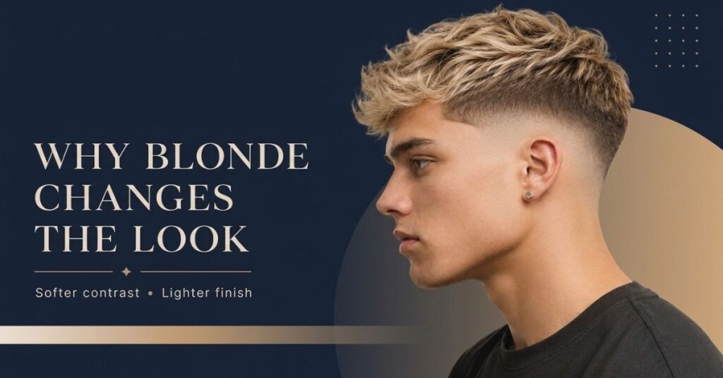 Why does blonde hair change the look of the fade